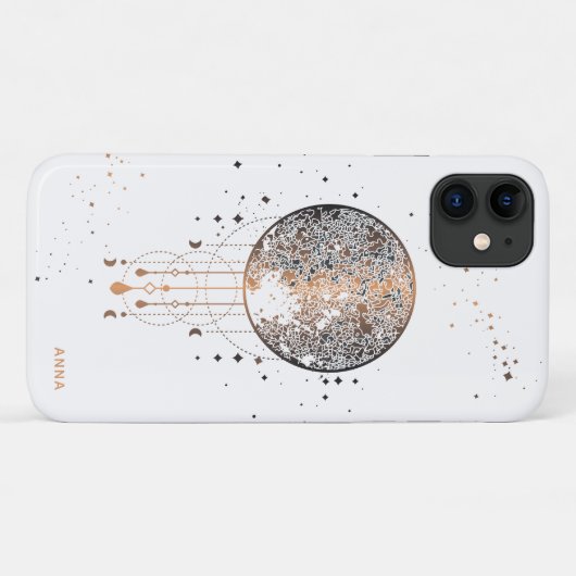 *~* Kosmos Moon Shaman Lunar Universum Case-Mate iPhone Hülle (Rückseite (Horizontal))