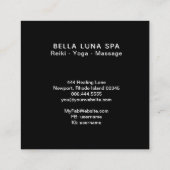 *~* Kosmos Moon Stars Universe Lunar Shaman Quadratische Visitenkarte (Rückseite)