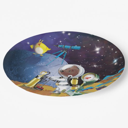 Kosmos Pappteller (Schrägansicht)