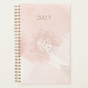 Kosmos-Planer 2023   Light Pink Moon & Star Planer