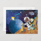 Kosmos Postkarte (Vorne/Hinten)