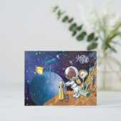 Kosmos Postkarte (Stehend Vorderseite)