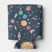 Kosmos-Raum: Handgezeichnet Dosenkühler (Rückseite)