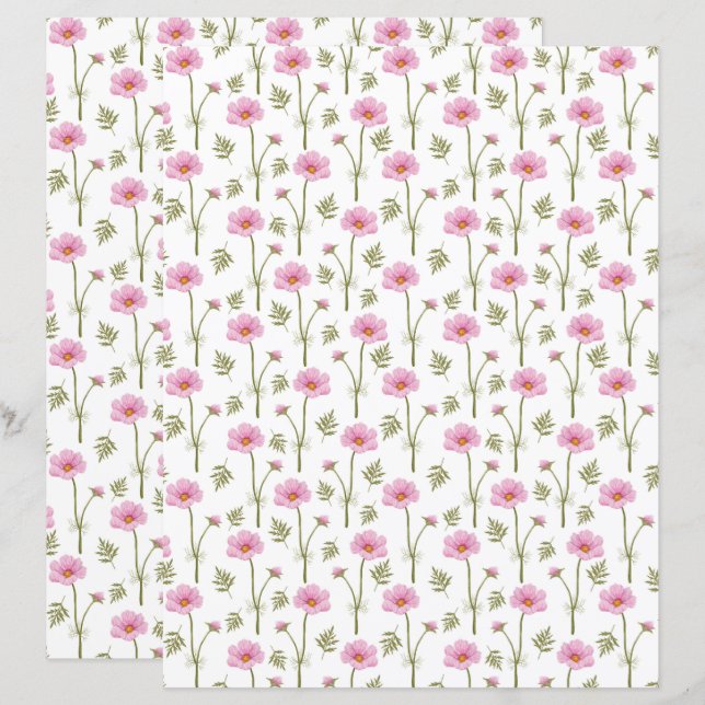 Kosmos Scrapbook Paper (Vorne/Hinten)