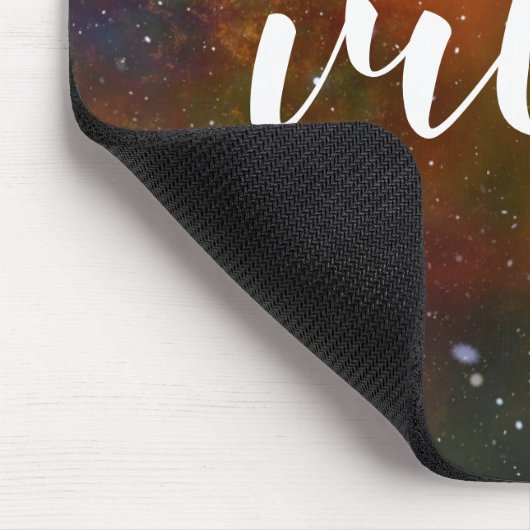 Kosmos Space Galaxy Stars Good Vibes Zitat Mousepad (Ecke)