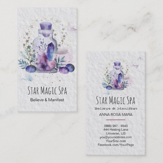 *~* Kosmos spielt Visitenkarte (Vorne/Hinten)