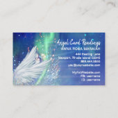 *~* Kosmos Sterne Galaxy Angel Wing Blue Universe Visitenkarte (Rückseite)