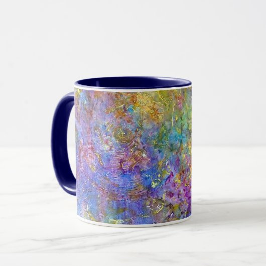 "Kosmos-" Tassen-feine Kunst bunt Tasse (Vorderseite Links)