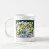Kosmos und Hydrangeas in einem chinesischen Vase Kaffeetasse (Links)