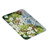 Kosmos und Hydrangeas in einer chinesischen Vase 2 Magnet (Rechte Seite)