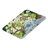 Kosmos und Hydrangeas in einer chinesischen Vase 2 Magnet (Linke Seite)