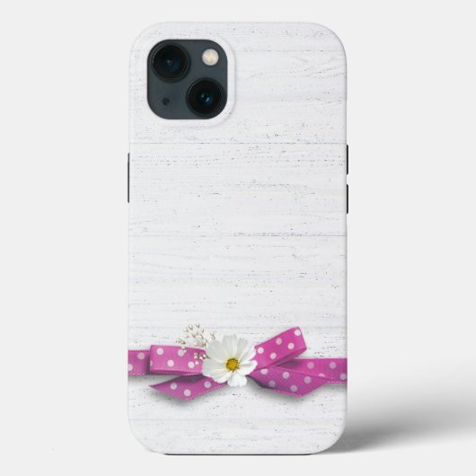 Kosmos und Polka Dot Ribbon Case-Mate iPhone Hülle (Rückseite)