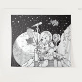 Kosmos Wandteppich (Vorderseite (Horizontal))