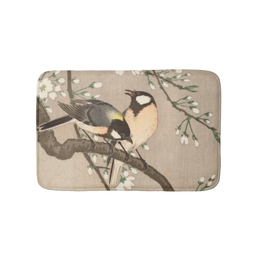 Koson Bird Chickadee Songbird Badematte (Vorderseite)
