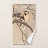 Koson Bird Chickadee Songbird Badhandtuch Set (Handtuch)