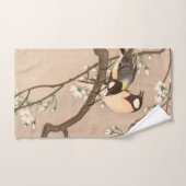 Koson Bird Chickadee Songbird Badhandtuch Set (Handtuch)