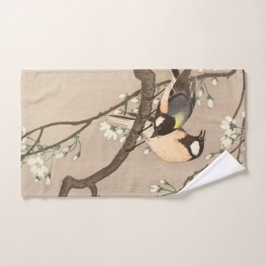 Koson Bird Chickadee Songbird Badhandtuch Set (Handtuch)