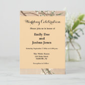 Koson Bird Chickadee Songbird Einladung (Stehend Vorderseite)