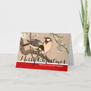 Koson Bird Chickadee Songbird Feiertagskarte