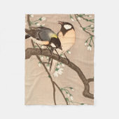 Koson Bird Chickadee Songbird Fleecedecke (Vorderseite)