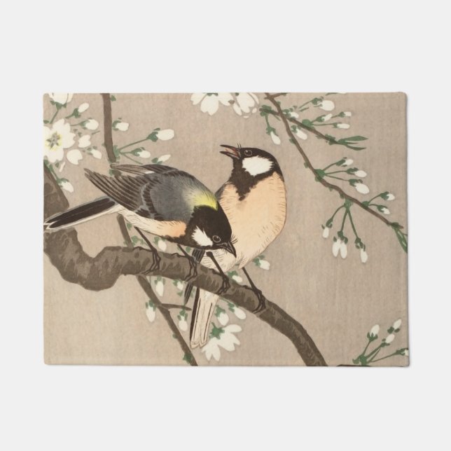 Koson Bird Chickadee Songbird Fußmatte (Vorderseite)