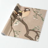 Koson Bird Chickadee Songbird Geschenkpapier (Ungerollt)