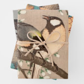 Koson Bird Chickadee Songbird Geschenkpapier Set (Beispiel)