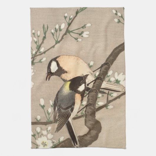 Koson Bird Chickadee Songbird Geschirrtuch (Vertikal)
