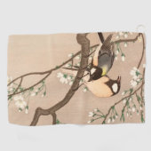 Koson Bird Chickadee Songbird Golfhandtuch (Horizontal)