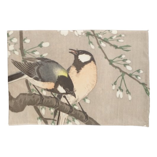 Koson Bird Chickadee Songbird Kissenbezug (Vorderseite)