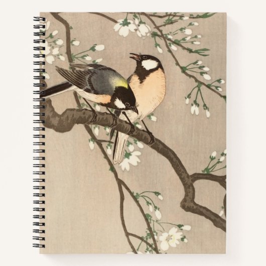 Koson Bird Chickadee Songbird Notizblock (Vorderseite)