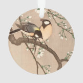 Koson Bird Chickadee Songbird Ornament (Rückseite)