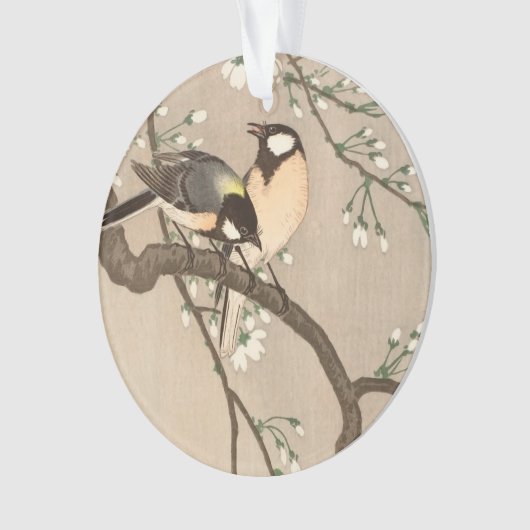 Koson Bird Chickadee Songbird Ornament (Vorderseite)