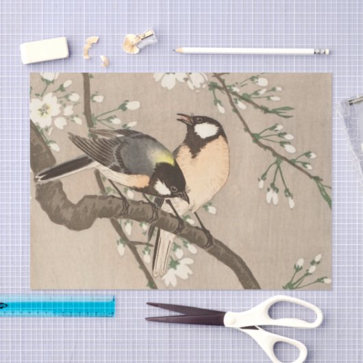 Koson Bird Chickadee Songbird Seidenpapier (Handwerk)
