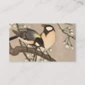 Koson Bird Chickadee Songbird Visitenkarte (Rückseite)