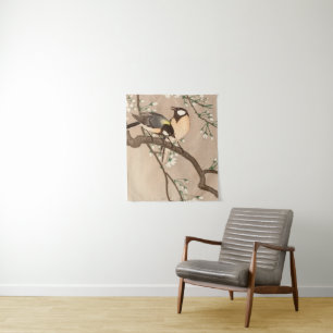 Koson Bird Chickadee Songbird Wandteppich