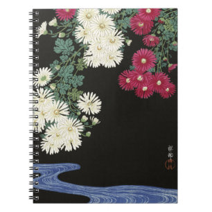 Koson Chrysanthemum Garden Japanische Blume Art Notizblock