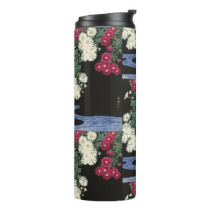 Koson Chrysanthemum Garden Japanische Blume Art Thermosbecher