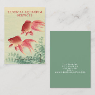 Koson, Goldfish - Japanische Kunst - Aquarium Visitenkarte