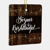 Kosovan Merry Christmas Gëzuar Krishtlindjen Keramikornament (Rechts)