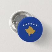 kosovarische Flagge, Flagge des Kosovo Button (Vorne & Hinten)