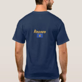 kosovarische Flagge, Flagge des Kosovo T-Shirt (Rückseite)