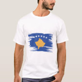 kosovarische Flagge - Kunst T-Shirt (Vorderseite)