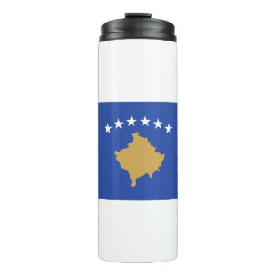 Kosovës - Kosova - К о о о с - kosovarische Flagge Thermosbecher