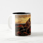 Kosovka Devojka Zweifarbige Tasse (Vorderseite Links)