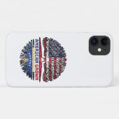 kosovo-amerikanische Tree-Roots-Flag Case-Mate iPhone Hülle (Rückseite (Horizontal))