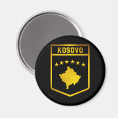 Kosovo-Emblem Magnet (Vorderseite/Rückseite)