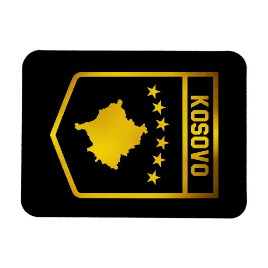 Kosovo-Emblem Magnet (Horizontal)