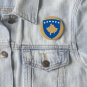 Kosovo-Emblem Pinback-Taste Button (Beispiel)