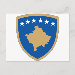 Kosovo-Emblem Postkarte